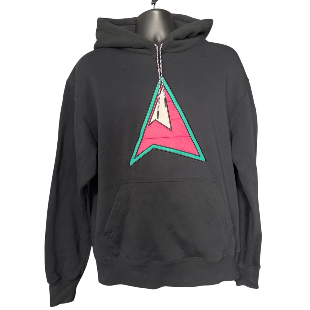 Jordan Black Mountainside Fleece Utility Pink and Turquoise Triangle